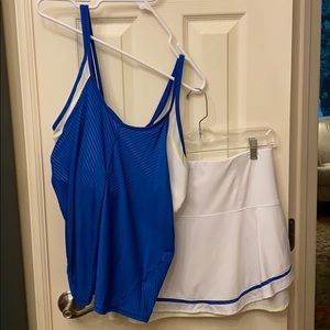 Lucky in Love tennis skirt and tank